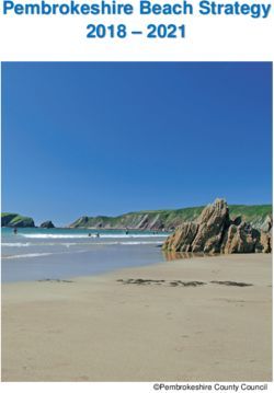 Pembrokeshire Beach Strategy 2018 2021