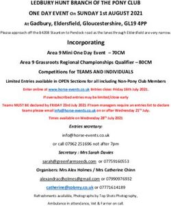 LEDBURY HUNT BRANCH OF THE PONY CLUB - ONE DAY EVENT On SUNDAY 1st AUGUST 2021 At Gadbury, Eldersfield, Gloucestershire, GL19 4PP - Horse Events