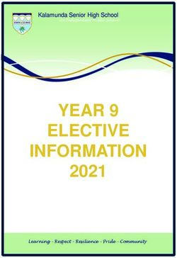 YEAR 9 ELECTIVE INFORMATION 2021 - Kalamunda Senior High ...