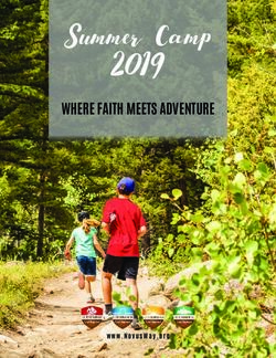 Summer Camp 2019 WHERE FAITH MEETS ADVENTURE - NovusWay