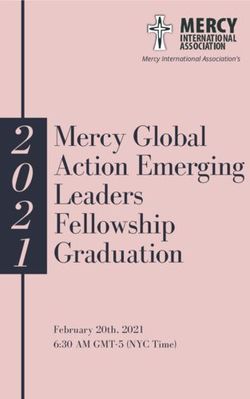 Mercy Global Action Emerging Leaders Fellowship Graduation - February 20th, 2021 6:30 AM GMT-5 (NYC Time) - Mercy International ...