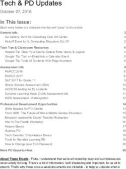 Tech & PD Updates October 07, 2016 - In This Issue: Technology & Learning 932 Harrison Street ...