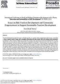 Issues on Bali Tourism Development and Community Empowerment to Support Sustainable Tourism Development - Core