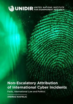 Non-Escalatory Attribution of International Cyber Incidents - Facts, International Law and Politics