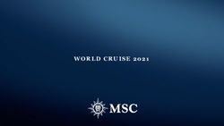 WORLD CRUISE 2021 - MSC Cruises Agentsida