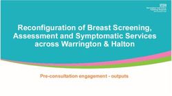 Reconfiguration of Breast Screening, Assessment and Symptomatic Services across Warrington & Halton - Pre-consultation engagement - outputs