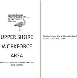 UPPER SHORE WORKFORCE AREA - Workforce Innovation and Opportunity Act Combined Plan 2020 2024 - Caroline County