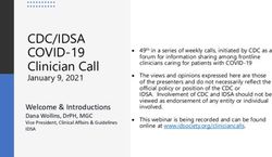 CDC/IDSA COVID-19 Clinician Call - January 9, 2021