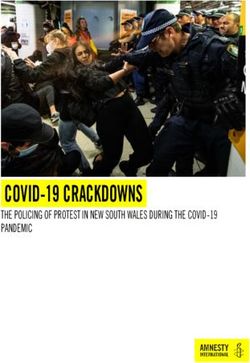 COVID-19 CRACKDOWNS THE POLICING OF PROTEST IN NEW SOUTH WALES DURING THE COVID-19 PANDEMIC - Amnesty International