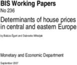 BIS Working Papers Determinants of house prices in central and eastern Europe - Monetary and Economic Department