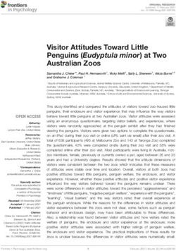 Visitor Attitudes Toward Little Penguins (Eudyptula minor) at Two Australian Zoos - Frontiers