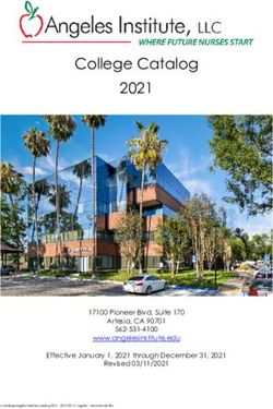 College Catalog 2021 - 17100 Pioneer Blvd, Suite 170 Artesia, CA 90701 562-531-4100 www.angelesinstitute.edu Effective January 1, 2021 through ...