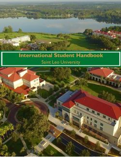 International Student Handbook - Saint Leo University