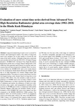Evaluation of snow extent time series derived from Advanced Very High Resolution Radiometer global area coverage data (1982-2018) in the Hindu ...