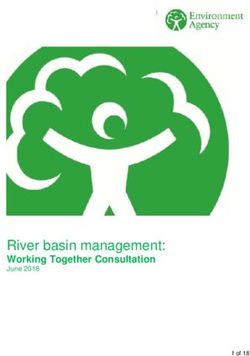 River basin management: Working Together Consultation June 2018 1 of 18 - Environment Agency
