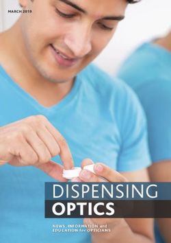 DISPENSING OPTICS - MARCH 2019