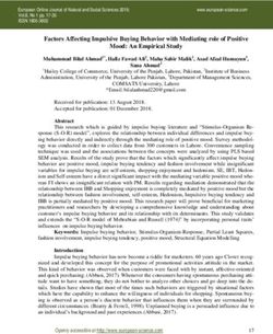 Factors Affecting Impulsive Buying Behavior with Mediating role of Positive Mood: An Empirical Study