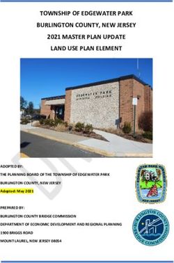 TOWNSHIP OF EDGEWATER PARK BURLINGTON COUNTY, NEW JERSEY 2021 MASTER PLAN UPDATE LAND USE PLAN ELEMENT - Edgewater Park, NJ