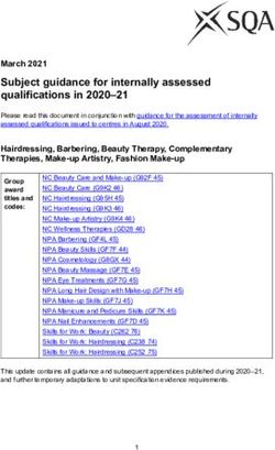 Subject guidance for internally assessed qualifications in 2020-21 - SQA