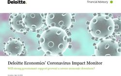 Deloitte Economics' Coronavirus Impact Monitor - Will strong government support prevent a severe economic downturn?