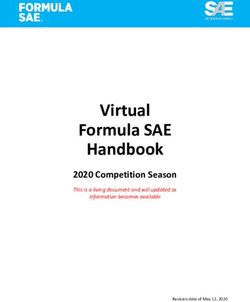 Virtual Formula SAE Handbook - 2020 Competition Season This is a living document and will updated as