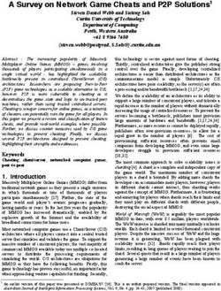 A Survey on Network Game Cheats and P2P Solutions1