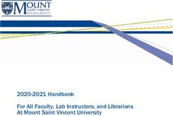 2020-2021 Handbook For All Faculty, Lab Instructors, and Librarians At Mount Saint Vincent University