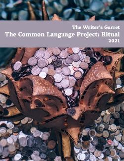 The Common Language Project: Ritual - The Writer's Garret - The Writer's Garret