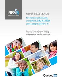 REFERENCE GUIDE in intellectually disabled for improving autonomy - Summary of the clinical practice guideline entitled: L'autonomie des jeunes de ...