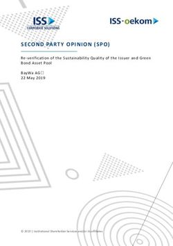 SECOND PARTY OPINION (SPO) - Re-verification of the Sustainability Quality of the Issuer and Green Bond Asset Pool BayWa AG 22 May 2019