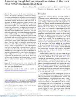 Assessing the global conservation status of the rock rose Helianthemum caput-felis