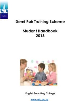 Demi Pair Training Scheme Student Handbook 2018 - English Teaching College www.etc.ac.nz