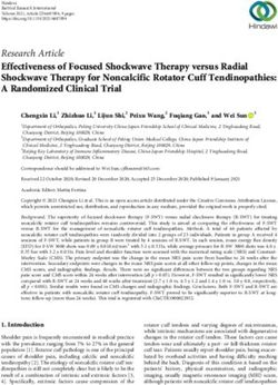 Effectiveness of Focused Shockwave Therapy versus Radial Shockwave Therapy for Noncalcific Rotator Cuff Tendinopathies: A Randomized Clinical Trial