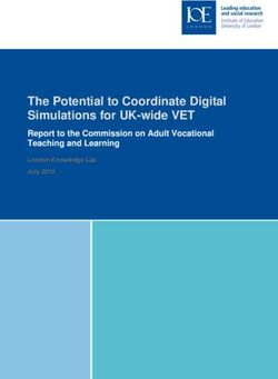 The Potential to Coordinate Digital Simulations for UK-wide VET - Report to the Commission on Adult Vocational Teaching and Learning