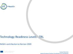 Technology Readiness Levels - TRL - NASA's contribution to Horizon 2020 Text Text