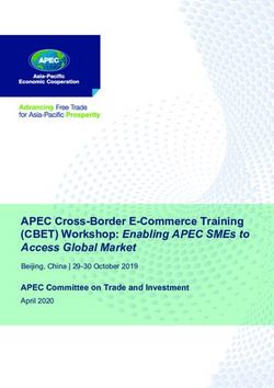 APEC Cross-Border E-Commerce Training (CBET) Workshop: Enabling APEC SMEs to Access Global Market - Beijing, China | 29-30 October 2019 ...