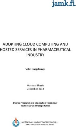ADOPTING CLOUD COMPUTING AND HOSTED SERVICES IN PHARMACEUTICAL INDUSTRY - Ville Harjulampi