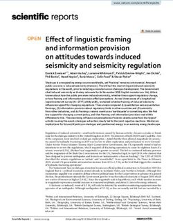 Effect of linguistic framing and information provision on attitudes towards induced seismicity and seismicity regulation - Nature