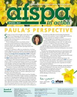 PAULA'S PERSPECTIVE S pring is in the air! We are happy to share the season's