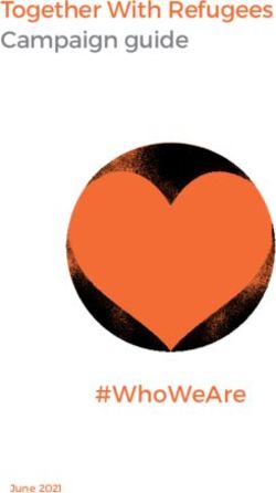 TOGETHER WITH REFUGEES CAMPAIGN GUIDE - #WHOWEARE JUNE 2021