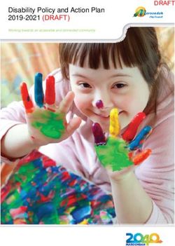 Disability Policy and Action Plan - 2019-2021 (DRAFT) DRAFT - AWS