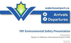 YKF Environmental Safety Presentation - Prepared by: Region of Waterloo International Airport (YKF) March 2017 DOCS #2246514 - Waterloo ...