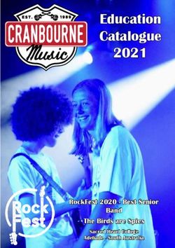 Education Catalogue 2021 - RockFest 2020 - Best Senior Band The Birds are Spies Sacred Heart College - Colemans Music