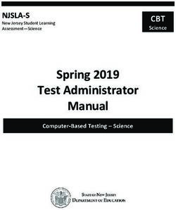 Spring 2019 Test Administrator Manual - CBT Science