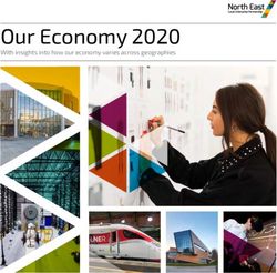 Our Economy 2020 With insights into how our economy varies across geographies - North East Data Hub