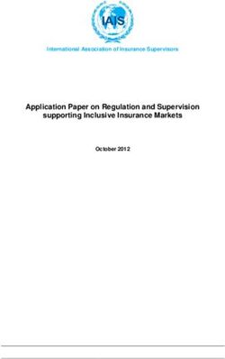Application Paper on Regulation and Supervision supporting Inclusive Insurance Markets - International Association of Insurance Supervisors ...