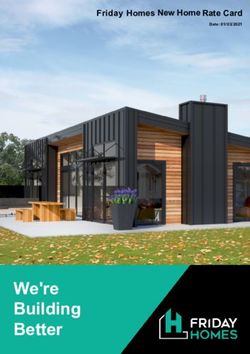 We're Building - Friday Homes New Home Rate Card