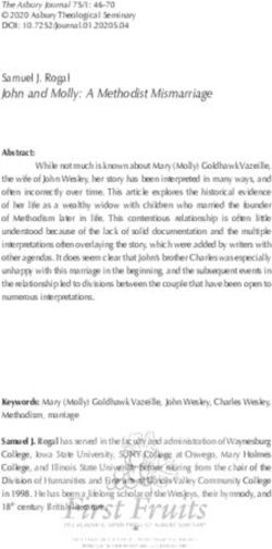 John and Molly: A Methodist Mismarriage - Samuel J. Rogal - ePLACE ...