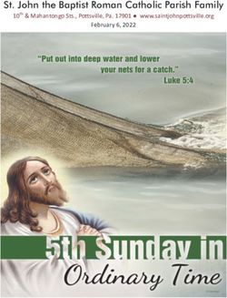 10th & Mahantongo Sts., Pottsville, Pa. 17901 www.saintjohnpottsville.org February 6, 2022 - St. John the Baptist Roman Catholic Parish Family