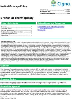 Bronchial Thermoplasty - Medical Coverage Policy - Cigna